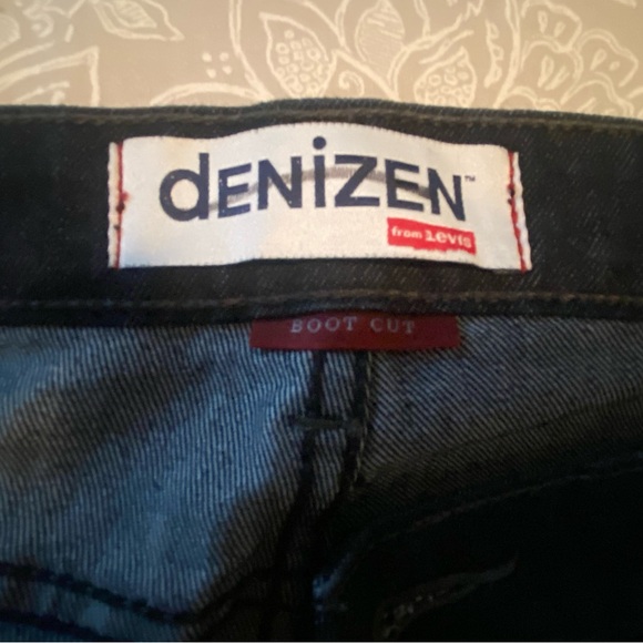 Denizen Levi’s Dark wash high waisted wide leg trouser jeans 28x34 new condition - Picture 2 of 2